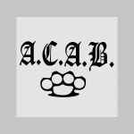  A.C.A.B. pánske červenobiele tričko s modrým logom 100%bavlna značka Fruit of The Loom (viacero motívov na výber)